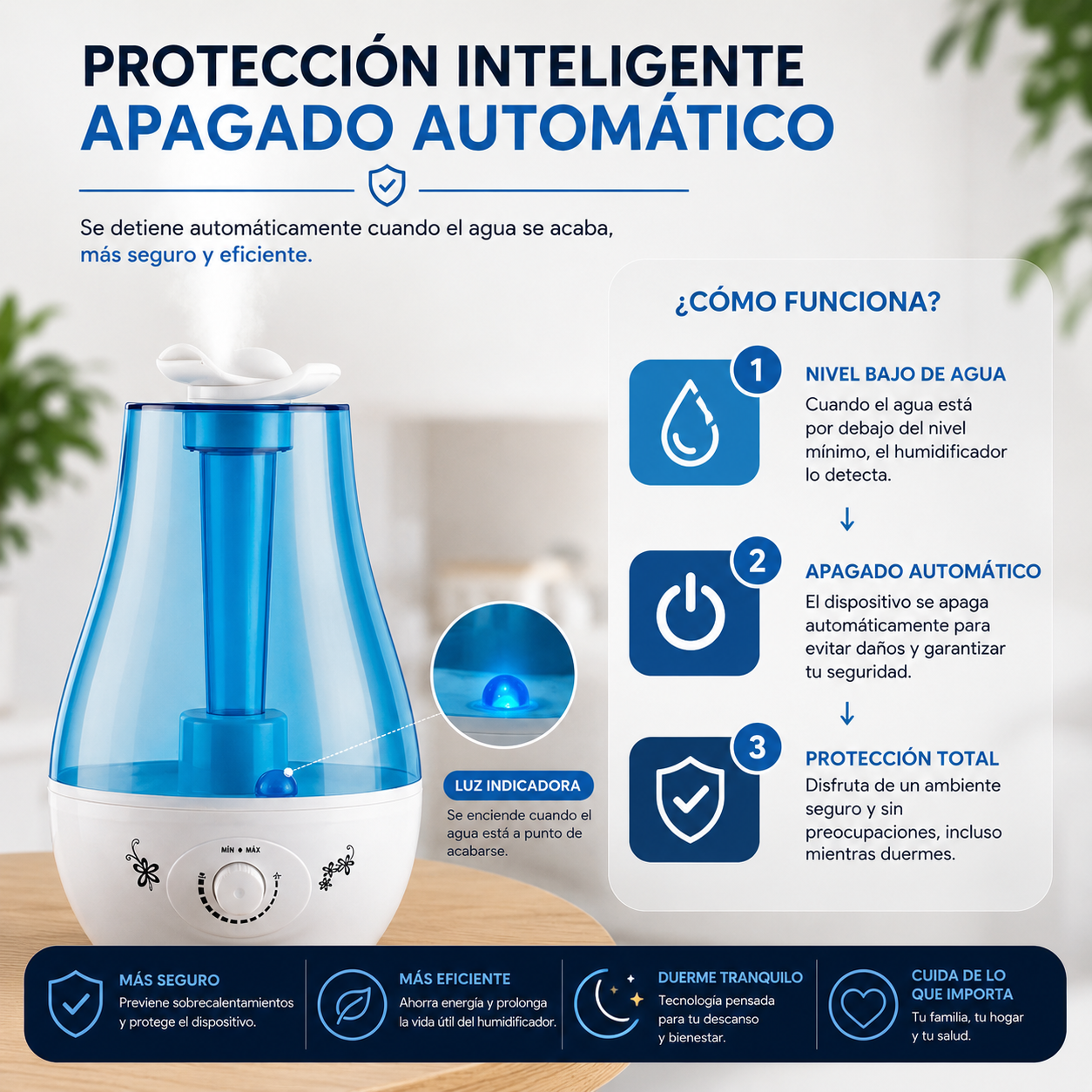 Humidificador Ultrasónico 3000ML
