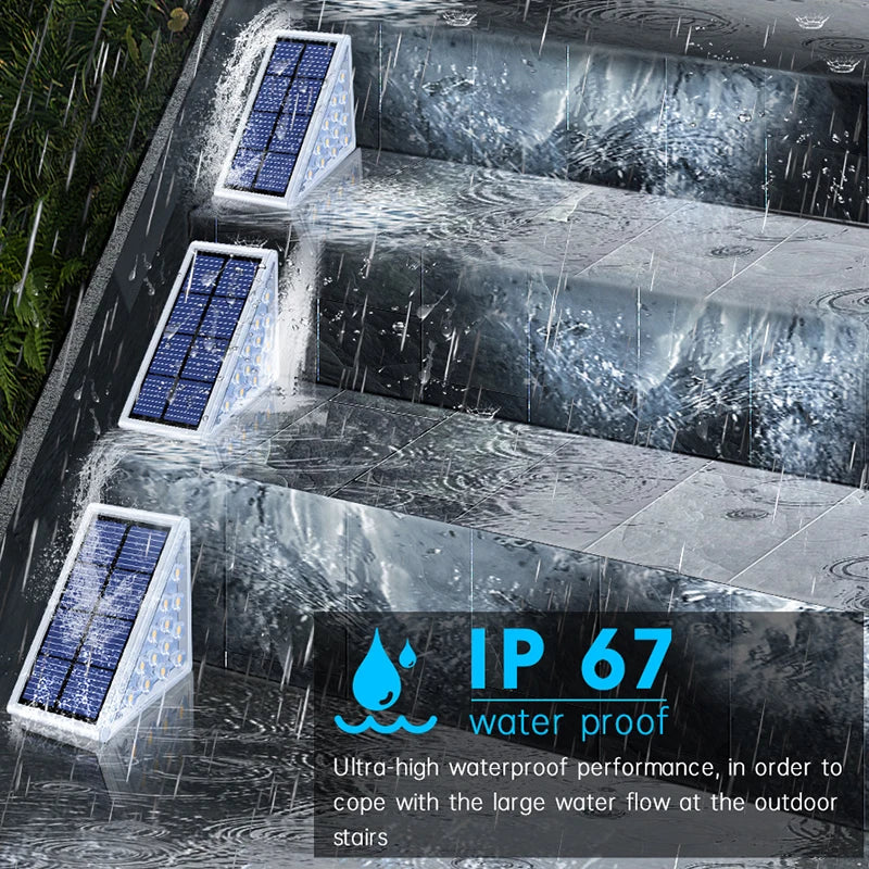 Luz Solar LED para Escaleras IP67 | Impermeable para Jardín y Exterior