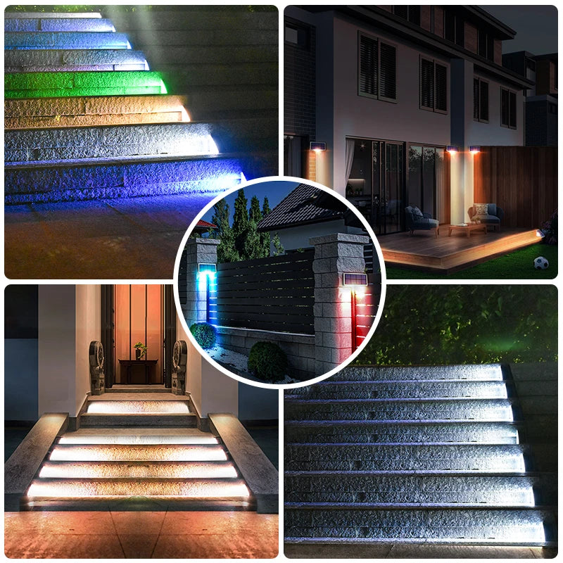 Luz Solar LED para Escaleras IP67 | Impermeable para Jardín y Exterior